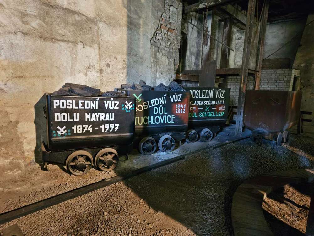 Poslední vytěžené vozíky